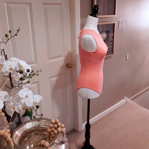 NWT Eidon Surf Zora blush deep scoop back one piece swimsuit, S - Picture 7 of 8